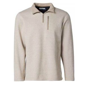 New $35 Magellan Hickory Canyon 1/4 Zip Timber‎ Wolf Heather Fleece Lined Jacket